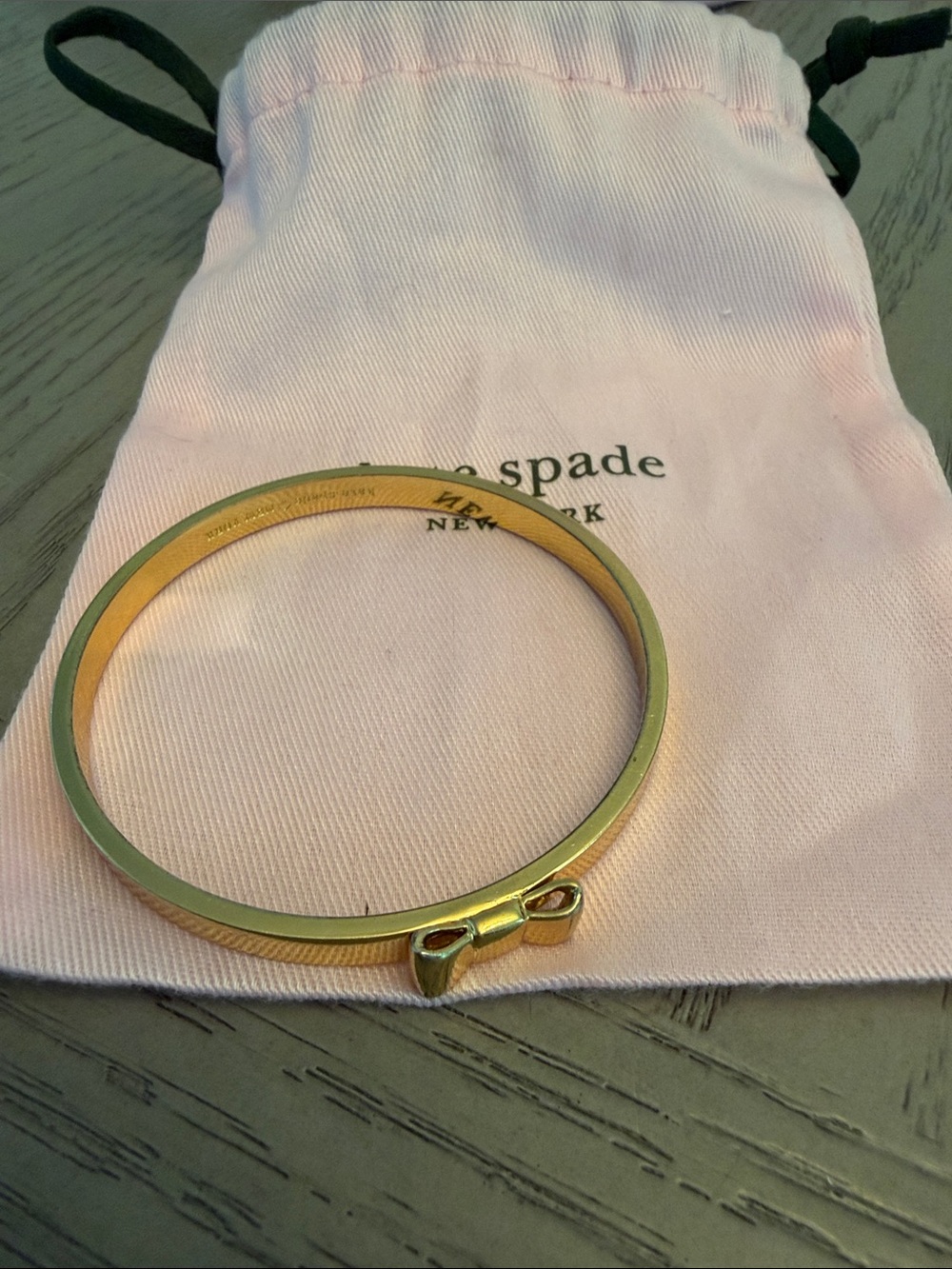Kate Spade Gold Bow Bangle Bracelet